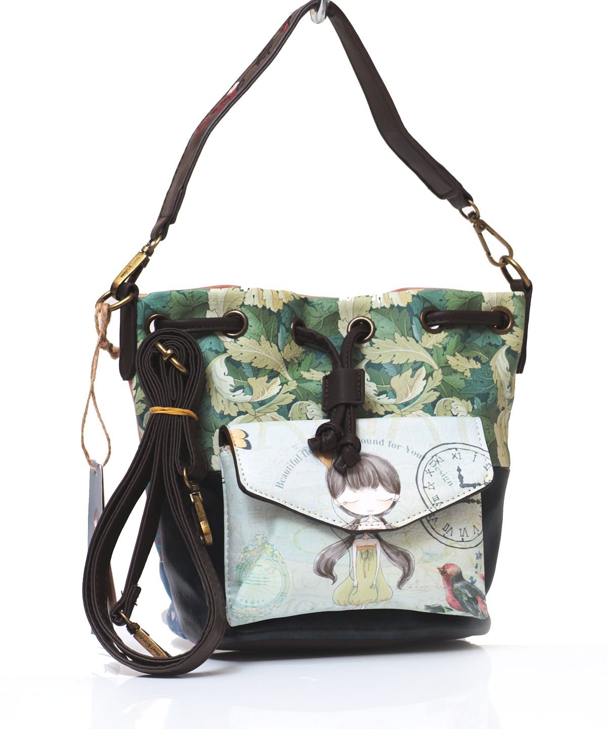 Bandolera Sweet & Candy niña con pájaro