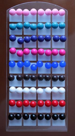 Pendientes Boton 36 pares pendientes diferenciados